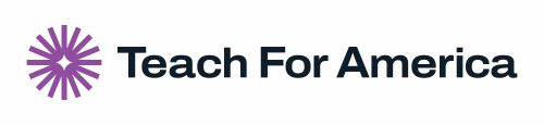 Teach For America logo with a purple spark